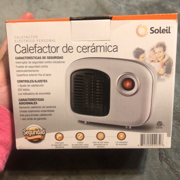 Soleil Personal Electric Ceramic Heater - Picture 4 of 9